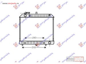 NOVI: delovi  HLADNJAK MOTORA 2.4 DIZEL (41.5x49x27) (88-93) Mercedes mb100 91-96 -dostupno