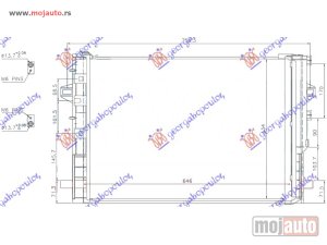 NOVI: delovi  HLADNJAK KLIME BENZIN/DIZEL (61x45.8) Mercedes a class (w176) 12-15 -dostupno