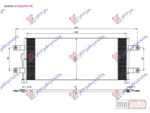 Glavna slika -  HLADNJAK KLIME DIZEL (85x35x16) Mercedes actros 11- -dostupno - MojAuto