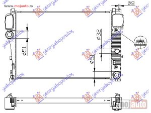 Glavna slika -  HLADNJAK MOTORA (AUTO) (64x44x36) Mercedes s class (w221) 05-13 -dostupno - MojAuto