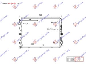 NOVI: delovi  HLADNJAK MOTORA BENZIN/DIZEL (AUTO) (640x500x260 Mercedes s class (w222) 13-17 -dostupno