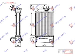 Glavna slika -  HLADNJAK INTERKULERA 1.6 DIG-TURBO (282x217x62) Nissan qashqai 13-17 -dostupno - MojAuto