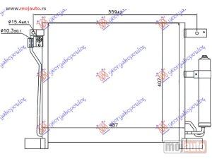 NOVI: delovi  HLADNJAK KLIME 1.6 DIC TURBO BENZIN (485x400x16) Nissan juke 10-15 -dostupno