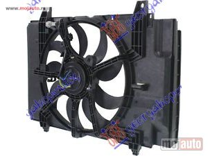 NOVI: delovi  VENTILATOR KOMPLET (1.6 BENZIN) (1 KONEKTOR) (380mm) (4 PIN) Nissan juke 10-15 -dostupno