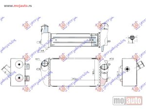 Glavna slika -  HLADNJAK INTERKULERA 1.6 GDi-GDi TURBO BENZIN (340x190x90) (NISSENS) Kia sportage 15-18 -dostupno - MojAuto