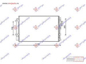 NOVI: delovi  HLADNJAK KLIME 2.4 BENZIN (66.5x42.5) Kia sorento 09-12 -dostupno