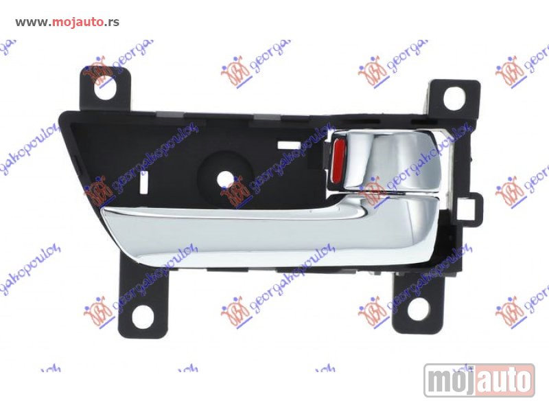 Glavna slika -  KVAKA PREDNJIH/ZADNJIH VRATA UNUTRASNJA HROM Desno Kia sorento 09-12 -dostupno - MojAuto