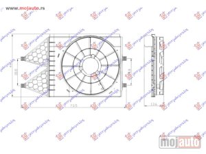 Glavna slika -  NOSAC VENTILATORA (1.0/1.0/1.2TSI/1.2 12V/ 1.2/1.4/1.6 16V/2.0 - 1.2/1.4/1.6/1.9 TDI) Skoda fabia 21- -nedostupno - MojAuto