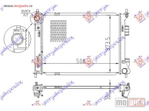 Glavna slika -  HLADNJAK MOTORA 1.4/1.6 CRDI (AUTO) (+/-AC) (50x37.3) Kia venga 10- -nedostupno - MojAuto