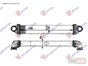 NOVI: delovi  HLADNJAK INTERKULERA 2.0 CDi (698x96x63) Mercedes b class (w245) 08-11 -dostupno