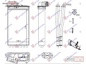 Glavna slika -  GREJAC KABINE (M) (+AC) (235x140x42) Toyota aygo 12-14 -dostupno - MojAuto