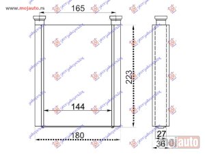 Glavna slika -  GREJAC KABINE (BR) (145x215x26) Toyota corolla verso 02-07 -dostupno - MojAuto