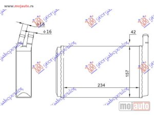 Glavna slika -  GREJAC KABINE (M) (+/-AC) (235x157) Vw passat 80-88 -dostupno - MojAuto