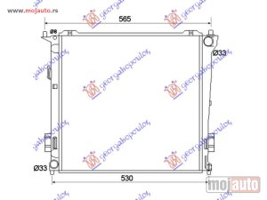 NOVI: delovi  HLADNJAK MOTORA 1.6 CRDi DIZEL (MAN) (450x440x16) Kia ceed 3d 10-13 -nedostupno