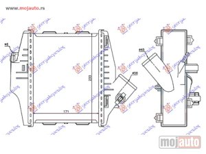 NOVI: delovi  HLADNJAK INTERKULERA 0.8 Cdi DIZEL (171x233x50) Smart fortwo 12-14 -dostupno