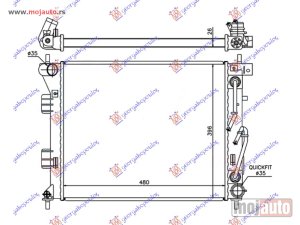 NOVI: delovi  HLADNJAK MOTORA 1.6 CRDi DIZEL (AUTO) (480x395x26) Kia proceed 3d 13-15 -dostupno