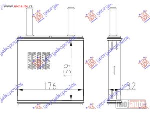 Glavna slika -  GREJAC KABINE (B) (-AC) (175x178) Opel calibra 89-95 -dostupno - MojAuto