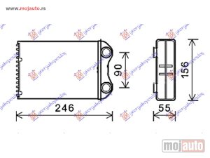 Glavna slika -  GREJAC KABINE (BR) (200x154x32) Mini cabrio (r52) 04-08 -nedostupno - MojAuto