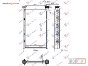 NOVI: delovi  GREJAC KABINE (BR) (135x245x26) Mercedes glc (x253/c253) suv/coupe 20-23 -dostupno