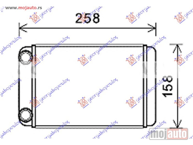 Glavna slika -  GREJAC KABINE (BR) (205x155x32) Opel astra j 4d 13- -dostupno - MojAuto