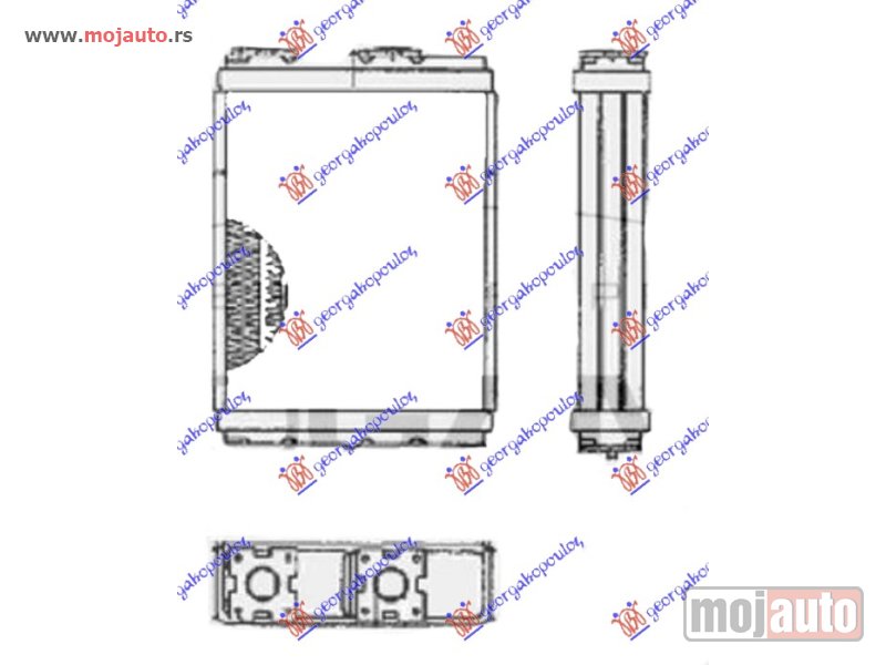 Glavna slika -  GREJAC KABINE (180x147) Mitsubishi lancer (cb1/4) 92-95 -dostupno - MojAuto