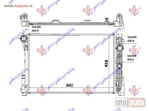 NOVI: delovi  HLADNJAK MOTORA 1.8/2.5/3.0 16V/24V 2.2 Cdi (MAN) (64x45x2.6) Mercedes c class (w204) 11-14 -dostupno