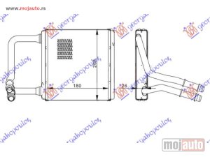 NOVI: delovi  GREJAC KABINE (B) (+/-AC) (180x214) Mercedes cls (w219) coupe 08-10 -dostupno