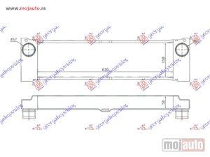 NOVI: delovi  HLADNJAK INTERKULERA 2.2/3.0 CDi (630x160x60) Mercedes vito (w639) & viano 10-15 -dostupno