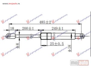 Glavna slika -  AMORTIZER GEPEK VRATA (485L-420N) Kia ceed 3d 10-13 -dostupno - MojAuto