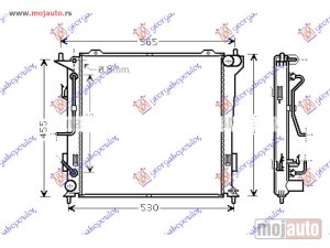 NOVI: delovi  HLADNJAK MOTORA 1.6 CRDi DIZEL (AUTO) (450x450x26) Kia ceed 3d 10-13 -dostupno