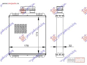 Glavna slika -  GREJAC KABINE (B) (+/-AC) (176x180) Skoda roomster 10-15 -dostupno - MojAuto