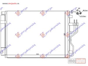 NOVI: delovi  HLADNJAK KLIME ZA SVE MODELE DIZEL (535x380x16) (CESKA) Kia sportage 14-15 -dostupno