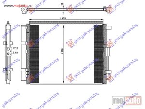 NOVI: delovi  HLADNJAK KLIME 1.6 T-GDI BENZIN (48.5x38.3x1.2) Kia ceed 5d 13-15 -dostupno