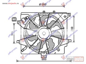 NOVI: delovi  VENTILATOR KOMPLET (DIZEL) (HALLA TIP) Kia ceed 5d 13-15 -dostupno