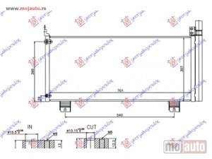 Glavna slika -  HLADNJAK KLIME RX 450 3.5i 24V HIBRID (70x31) Lexus rx 350/450 12-15 -dostupno - MojAuto