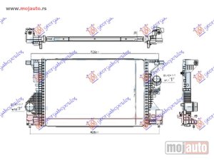 NOVI: delovi  HLADNJAK INTERKULERA 1.3 BENZIN/HIBRID (634x427x30) (NISSENS) Mercedes gla (247) 20- -dostupno