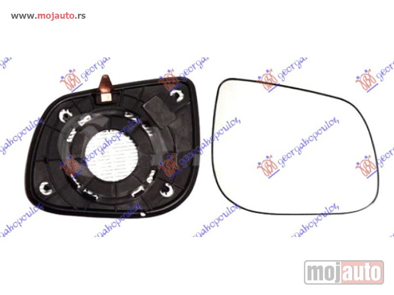 Glavna slika -  STAKLO RETROVIZORA (KONVEKSNO) Desno Kia picanto 15-17 -dostupno - MojAuto