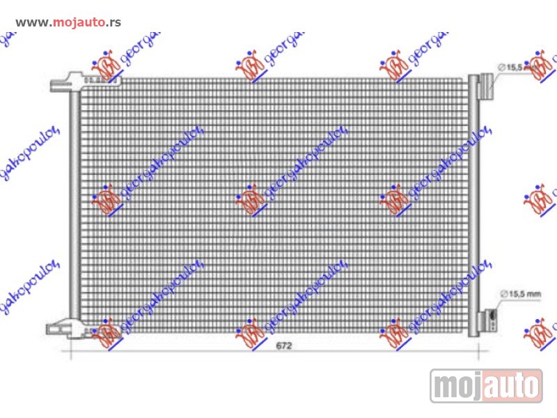 Glavna slika -  HLADNJAK KLIME 2.0/3.0 BENZIN - HIBRID - 2.0/2.9 DIZEL (645x449x12) Mercedes s class (w222) 13-17 -nedostupno - MojAuto