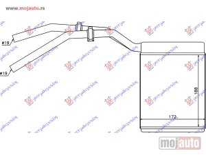 NOVI: delovi  GREJAC KABINE (BR) (188x172x32) Ford focus 04-08 -dostupno