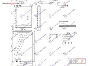 Glavna slika -  GREJAC KABINE (+/-AC) (156x217) (NISSENS) Kia sportage 15-18 -dostupno - MojAuto