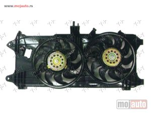 NOVI: delovi  VENTILATOR HLADNJAKA (DUPLI) KOMPLET (1.3/1.9 JTD) (+AC) Fiat doblo 01-05 -dostupno