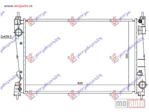 Glavna slika -  HLADNJAK MOTORA 1.4i 16V TURBO (A14NEL) (62x39) 12- Opel corsa d 06-15 -dostupno - MojAuto