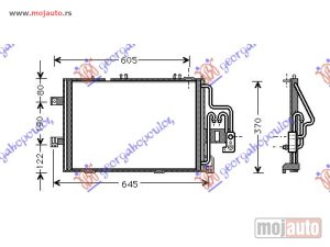 NOVI: delovi  HLADNJAK KLIME (54x38x1.6) -03 Opel corsa c 00-06 -dostupno