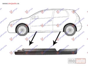 NOVI: delovi  SAJTNA 3 VRATA Levo Vw golf v 04-08 -dostupno