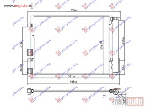 NOVI: delovi  HLADNJAK KLIME 1.1/1.6 CRDi DIZEL (500x360x12) (NISSENS) Hyundai i20 08-12 -dostupno