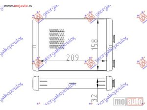 NOVI: delovi  GREJAC KABINE (B) (+/-AC) (209x157) (TIP MARELLI) Fiat punto 03-11 -dostupno