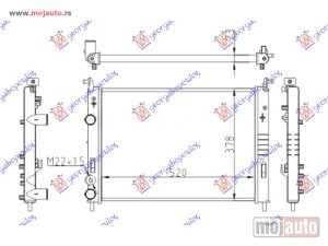 NOVI: delovi  HLADNJAK MOTORA 1.9 D-JTD (520x378x23) 00- Fiat palio 99-04 -dostupno