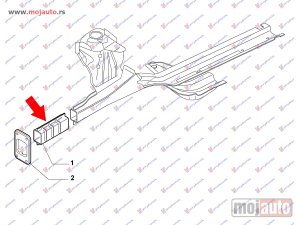 NOVI: delovi  KRAK SASIJE PREDNJI Levo Fiat grande punto 05-12 -dostupno