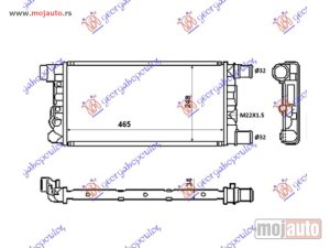 NOVI: delovi  HLADNJAK MOTORA 0.9CC/1.1CC (+/-AC) (45x24) Fiat cinquecento 93-98 -dostupno