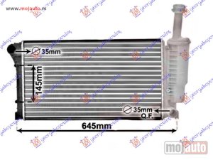 NOVI: delovi  HLADNJAK MOTORA 1.1/1.2i 8V (+AC) (55x31.7) Fiat panda 03-14 -dostupno